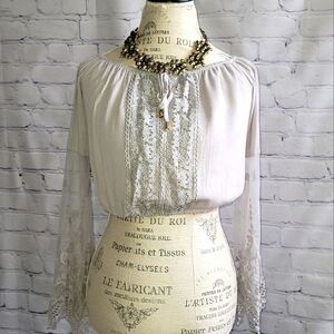 Women's Boho Crop Blouse